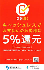キャッシュレス5%還元